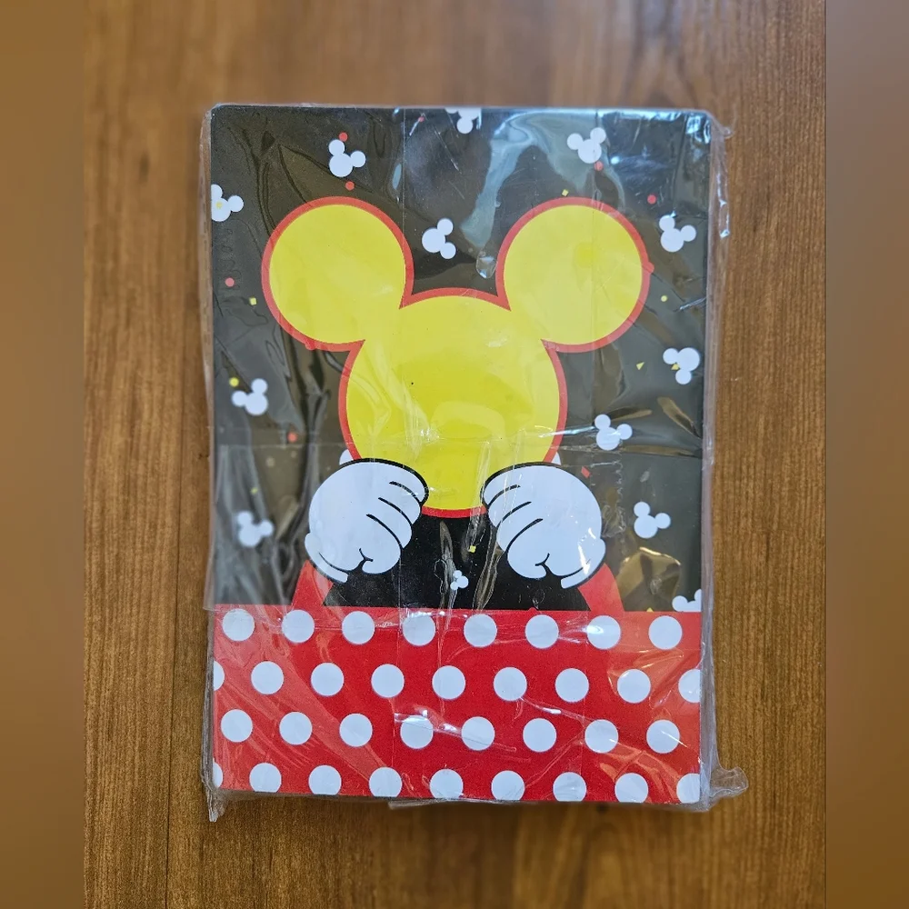 New! Mickey Mouse Party Invitations 24 Count - Black, Red, Yellow